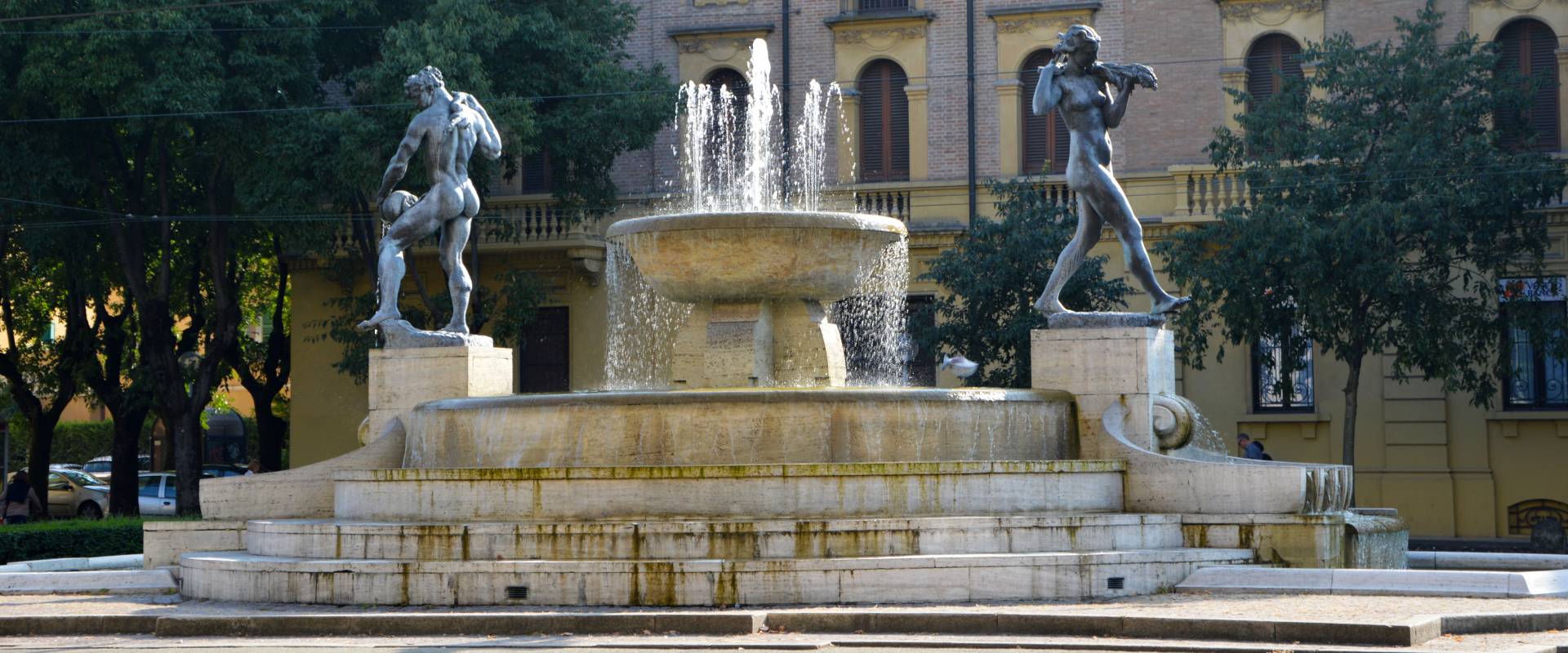 Vista d'insieme della Fontana dei Due Fiumi foto di Valeriamaramotti
